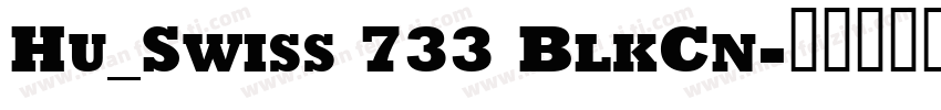 Hu_Swiss 733 BlkCn字体转换